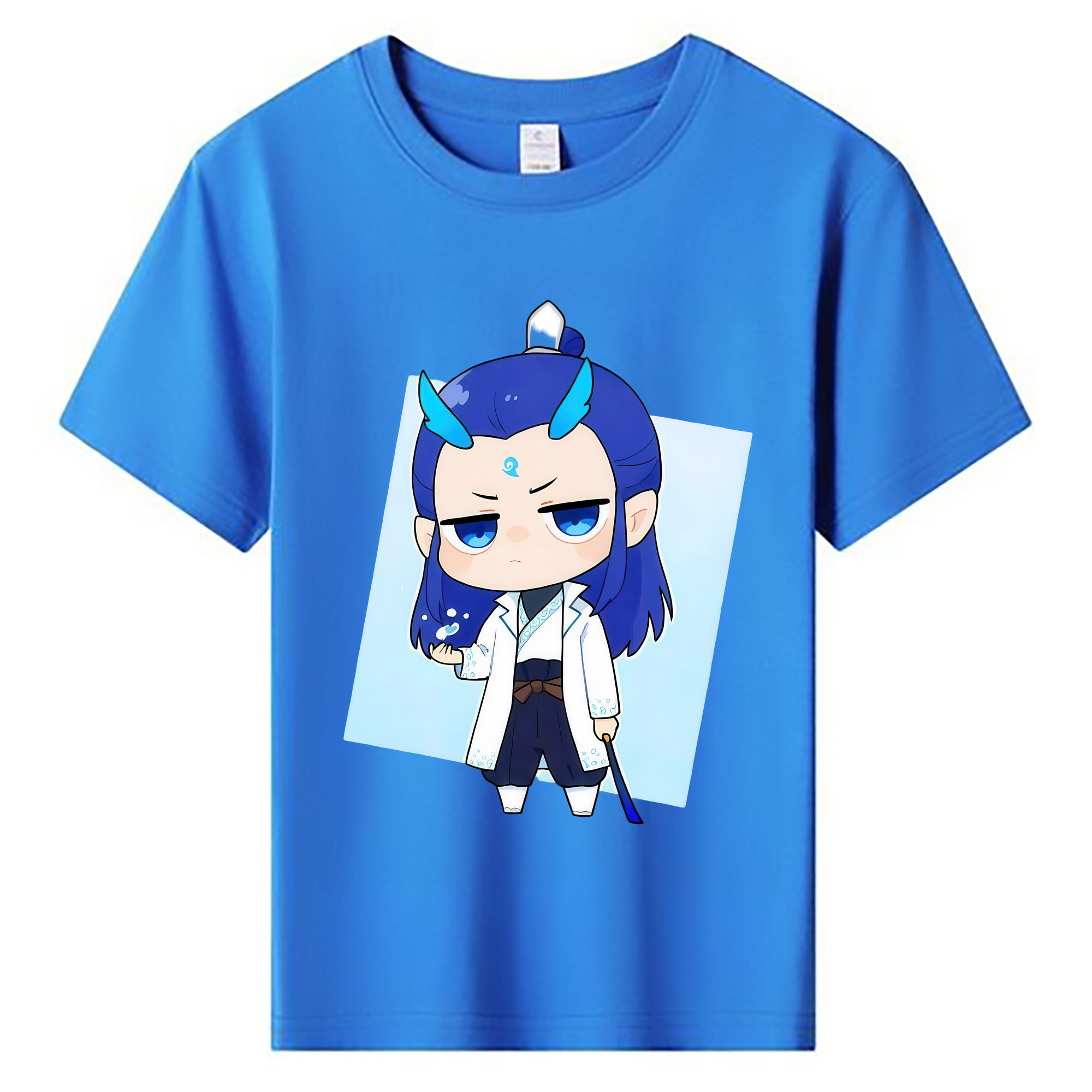 （画像用） Ne Zha 2 ナタ 魔童の大暴れ 綿100％キッズTシャツ（フロントプリント）